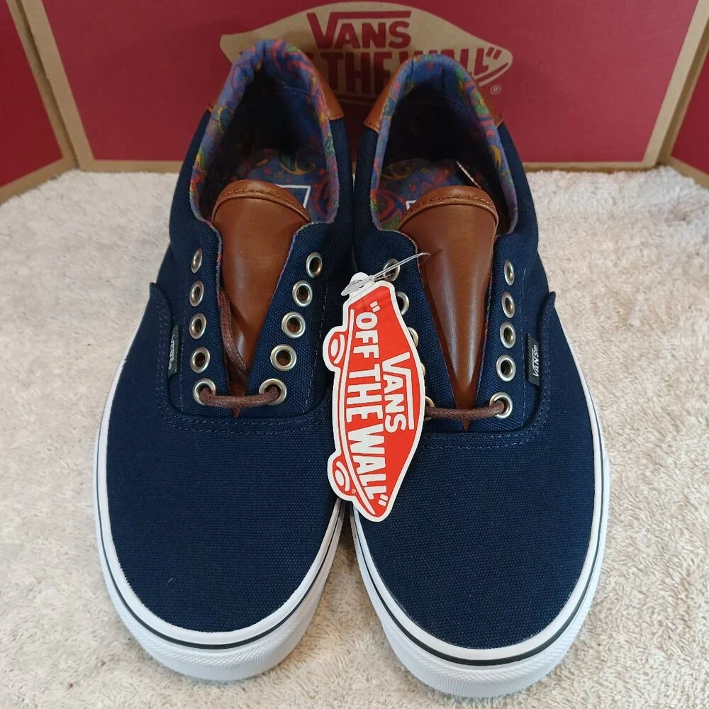 Vans Men's 7/Women's 8.5 Era 59 C&L Dress Blues/Paisley VN000UC6DCU